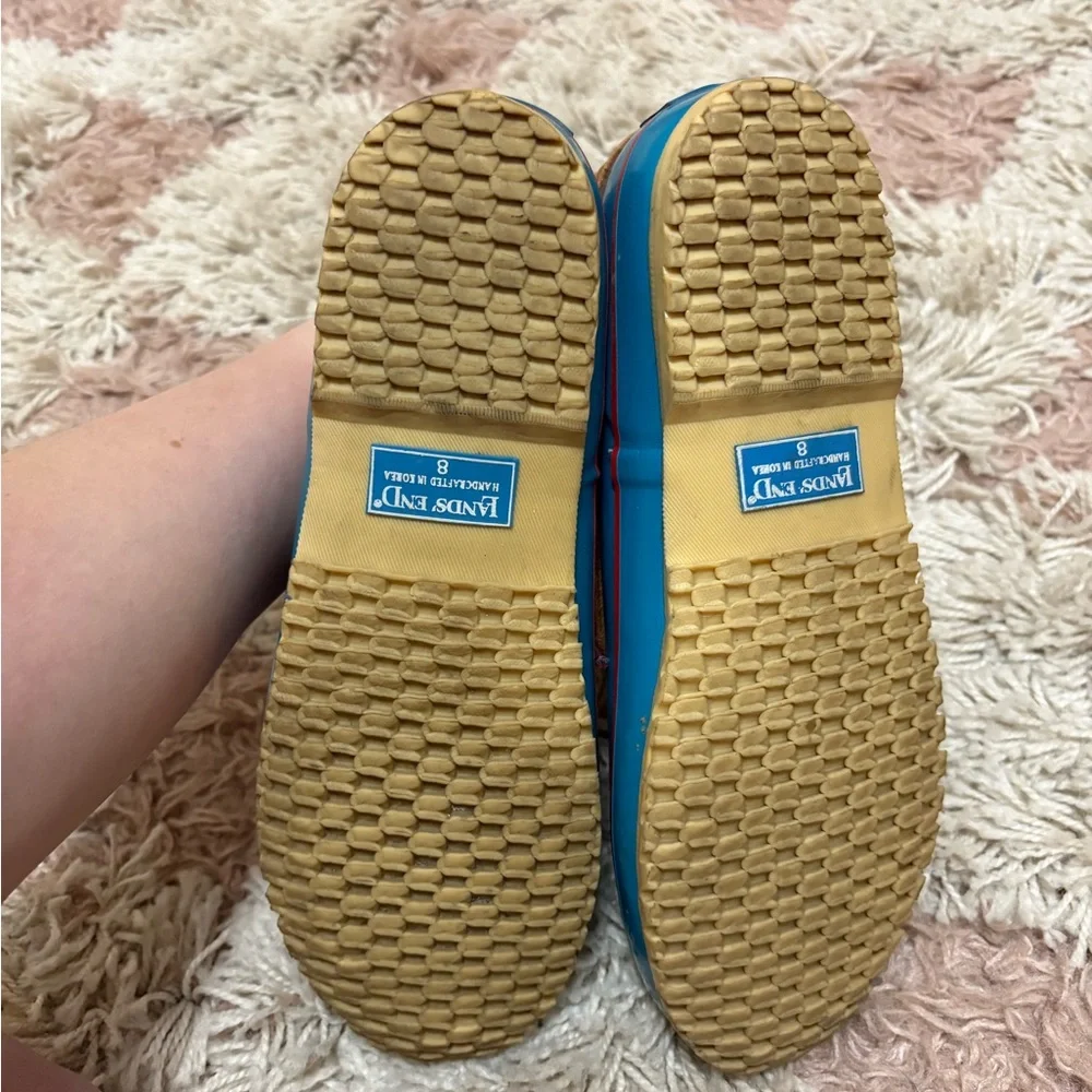 Lands' End Vintage Teal and Brown Ankle Boots - Picture 4 of 4